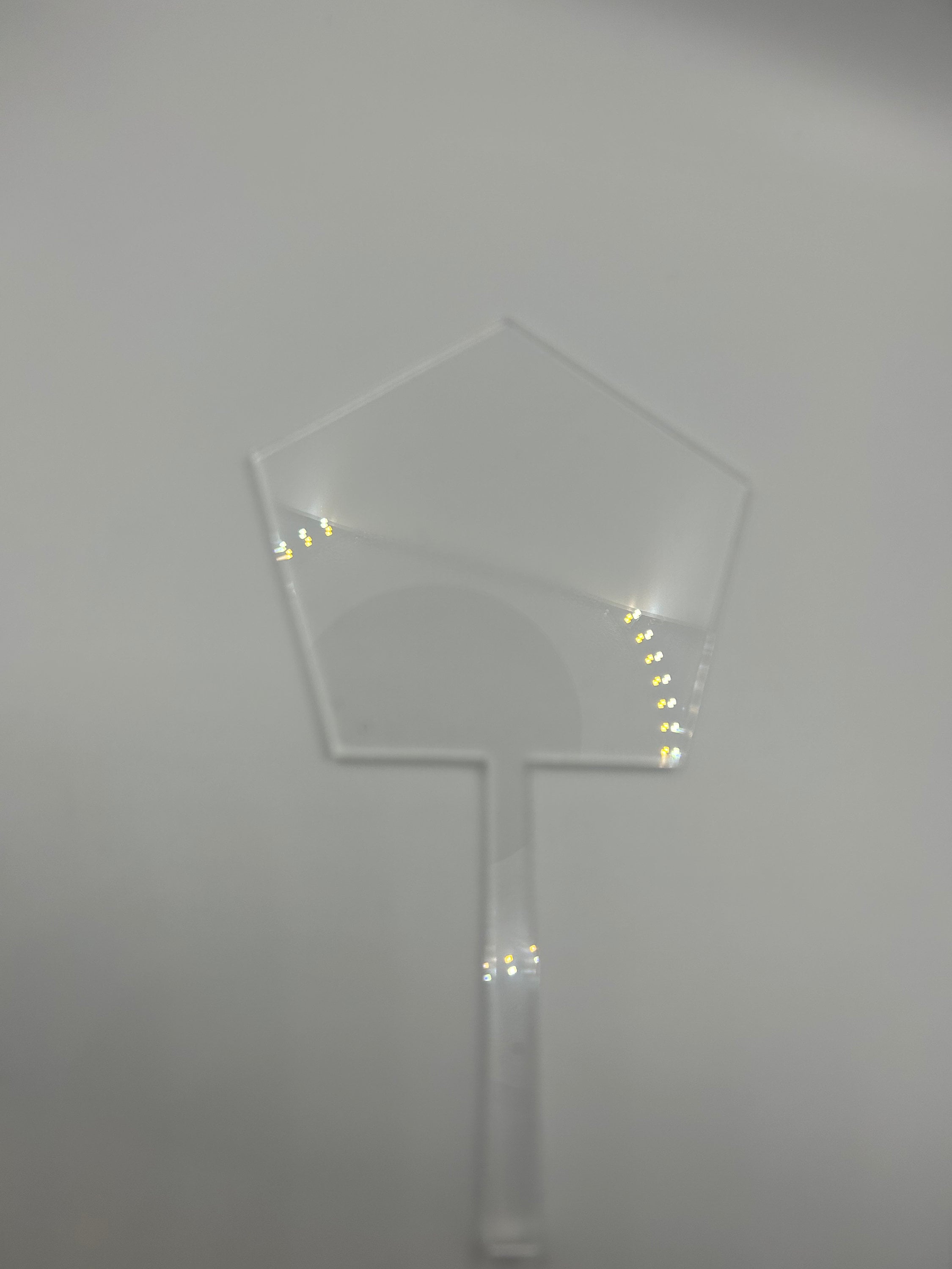 Clear Acrylic Cake Topper, Geometric Hexagon Cake Topper Craft Blank ...