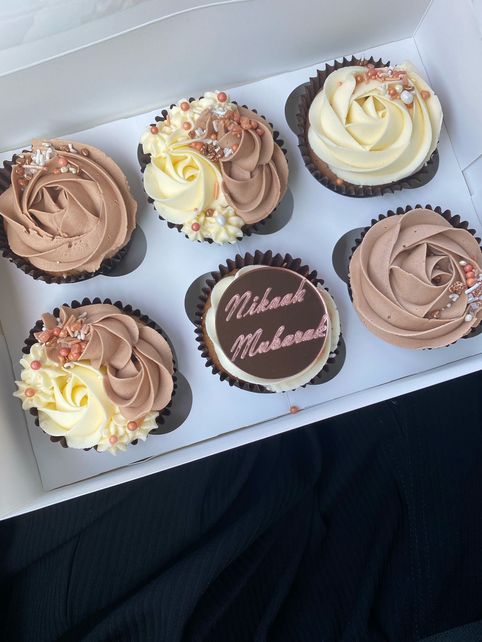 Laser Engraved Acrylic Cupcake Topper - Mirrored Acrylic Cake Topper ...