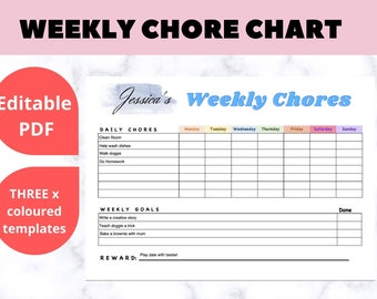 Chore charts printable| Commercial Use Allowed | KDP Interior | kids chore chart, chore chart template, responsibility chart, kids routine