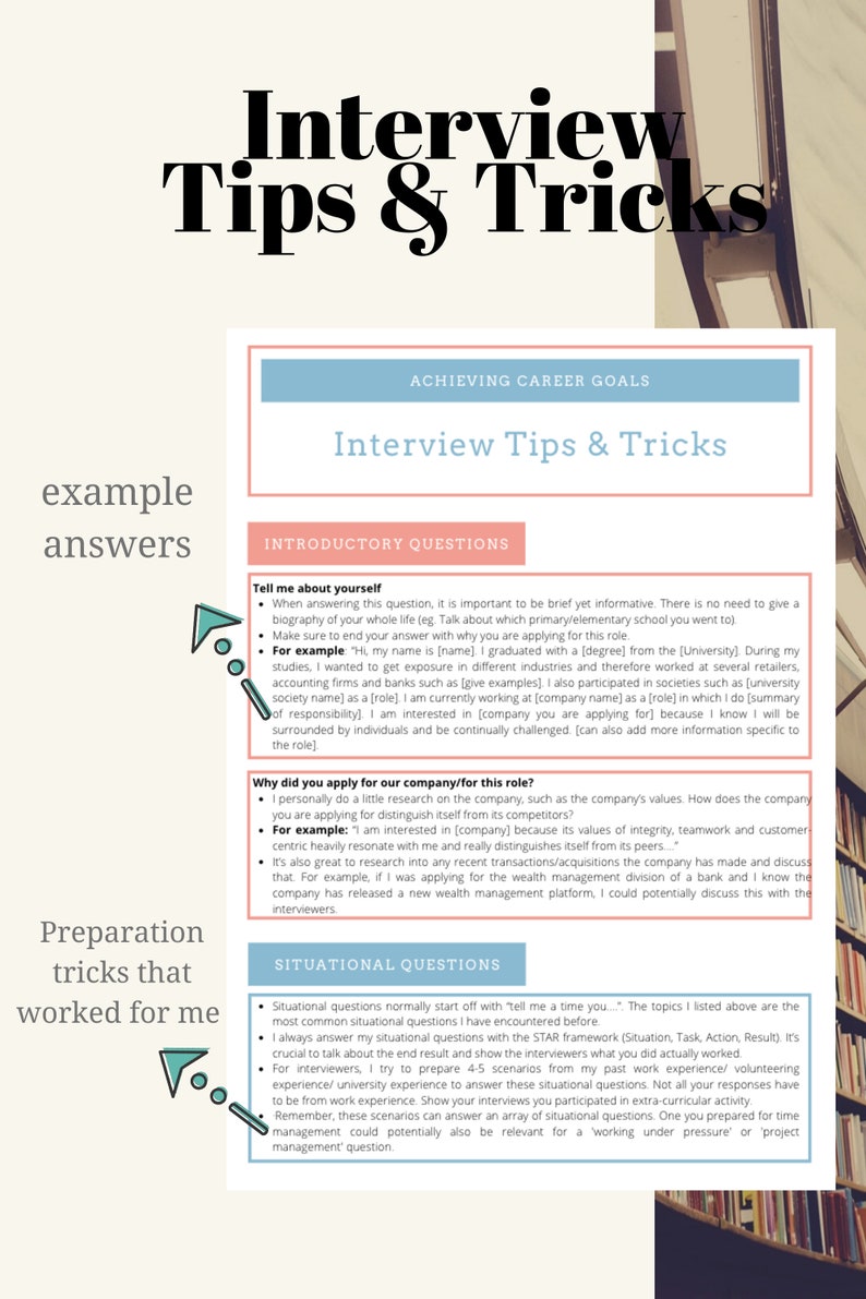 Interview Questions Template | Students, Internship and Graduate