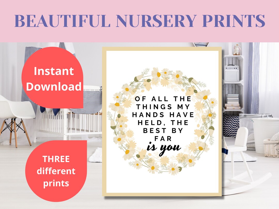 Nursery Print, Nursery Art, Nursery Wall Art, Digital Download ...