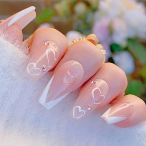 Reusable Eyes On Me /Reusable Nails / Durable Gel Nails / Summer Nails / Fully Hand painted Nails / Salon Quality Nails