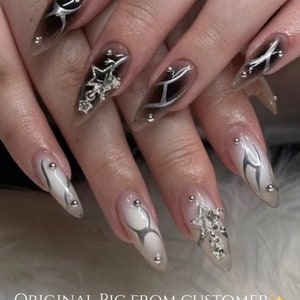 Custom Design No.26 Press On Nails | Luxury Nails | Y2K Nails | Handmade Nails | rmz689