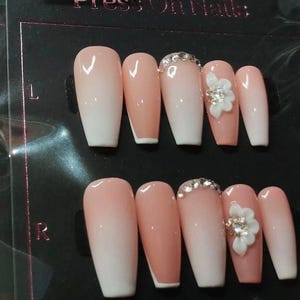 Custom Design No.63 Press On Nails | For the custom nails please message me with image | Salon Quality Nails | Custom Nails | xlm1831