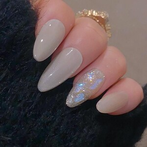 Soho/ Reusable Nails/ Summer Nails/ Glue On The Nails/ Well Handmade Nails/ Salon Quality Nails image 3