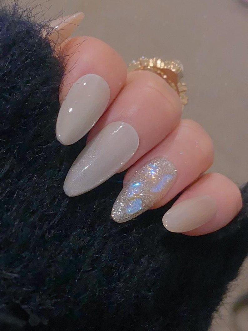 Soho/ Reusable Nails/ Summer Nails/ Glue On The Nails/ Well Handmade Nails/ Salon Quality Nails image 3