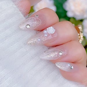Beloved Breeze | Glitter Nails | Premium Nails | Gel Nails | Ombre Nails | Salon Quality Nails | xtz3117