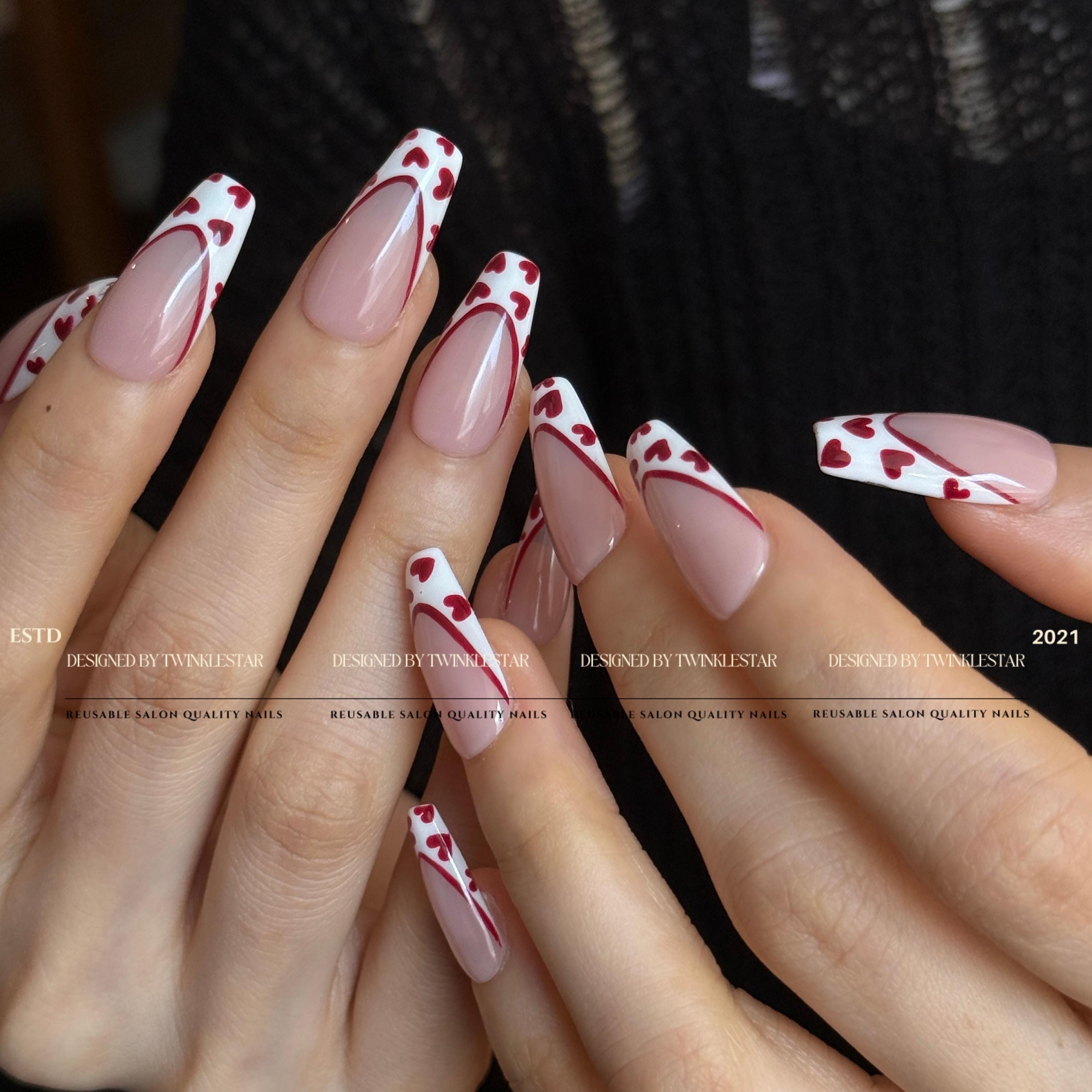 Be My Valentine | Durable Nails | Strong Gel Nails | Reusable
