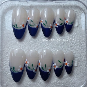 Custom Design No.133 Press On Nails | Ins Nails | Pretty Nails | Premium Nails | 3min to apply at home | Salon Quality Nails