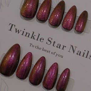 Fantasy Fairy Tale /Salon Quality Nails / Durable Nails / Reusable Nails / DIY Nails At Home / Glue On The Nails / Elegant Nails / Ipz86