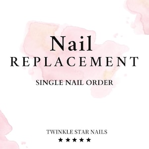 Replacement Nail | Lost Nail | Incorrect Size | Broken Nail -single nail order! | Add this listing to your cart if needed!