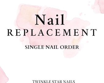 Replacement Nail | Lost Nail | Incorrect Size | Broken Nail -single nail order! | Add this listing to your cart if needed!