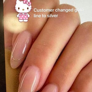 Custom Design No.2 Press On Nails | Hidden Gem Nail Shop | Simple Nails | Glue On Nails | Handmade Press On Nails | lmz144