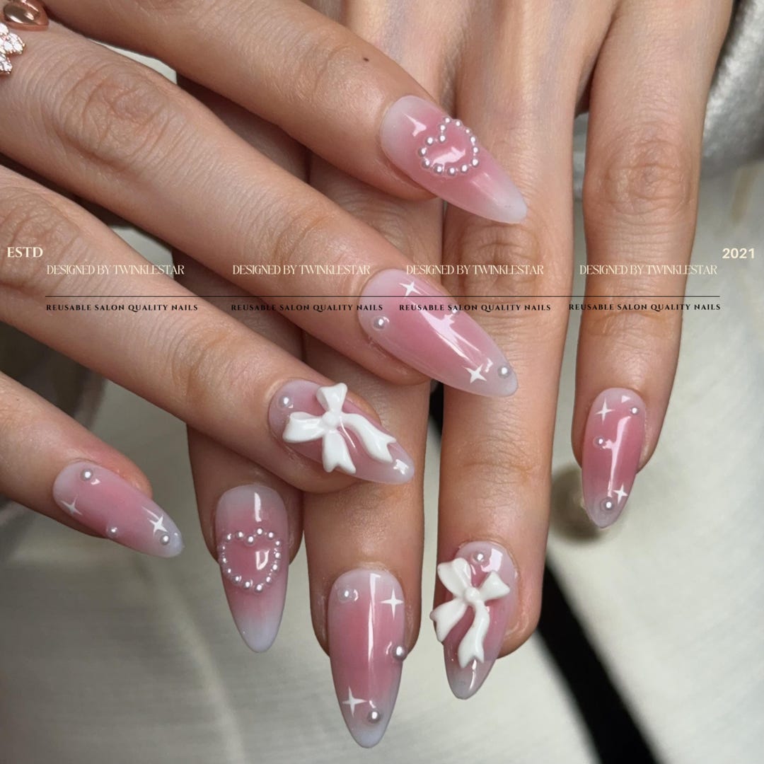 open lace back dress Amazon.com: Beetles Press on Nails, Pink Blush Nails Spring Almond False  Nail Tips Medium Fit Natural Soft Gel Pink Blooming Glue on Nails Full  Cover Stick on Nails in 15 Sizes-30 Fake main image 1