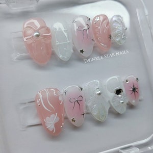 Custom Design No.53 Press On Nails Ins Nails Pretty Nails Premium Nails Salon Quality Nails xlm1783 image 3