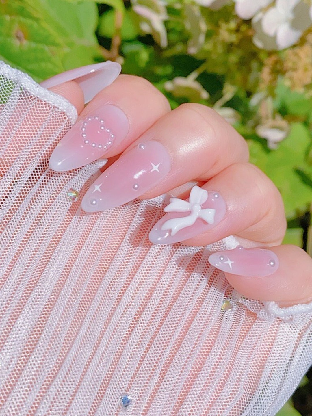 Rosy Princess Press‑On Nails