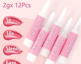 Strong, Waterproof Nail Glue | Easy To Apply | Press On Nails Glue | Super Bond For Acrylic False Nails-Stay up to 3 weeks!