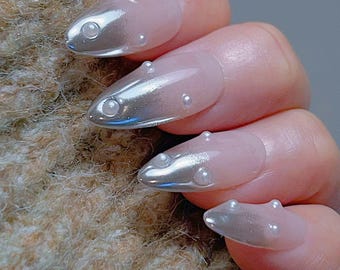 Weekend Vibes / Ombre Nails / Gel Nails /  Chrome Nails / Glue On The Nails / Salon Quality Nails