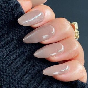 Mocha | Used High Quality Gel Product | Durable Nails | Essential Nails | Reusable Nails | Glue On The Nails | Salon Quality Nails | Ipz41 imagen 4