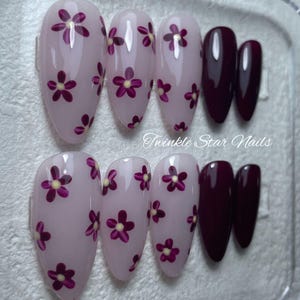 Custom Design No.131 Press On Nails | Ins Nails | Pretty Nails | Premium Nails | 3min to apply at home | Salon Quality Nails