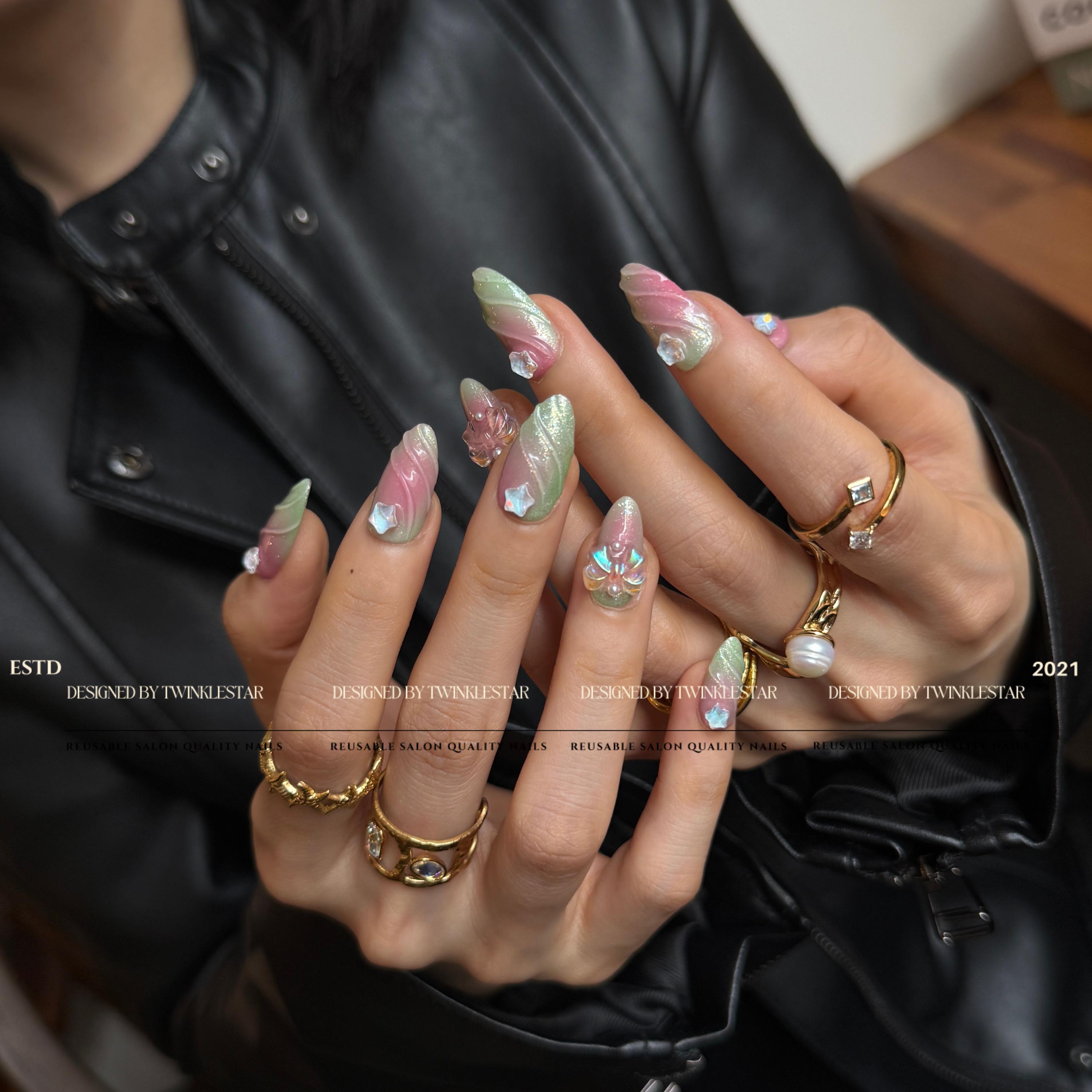 Custom Design No.47 Press on Nails | for the Custom Nails Please ...