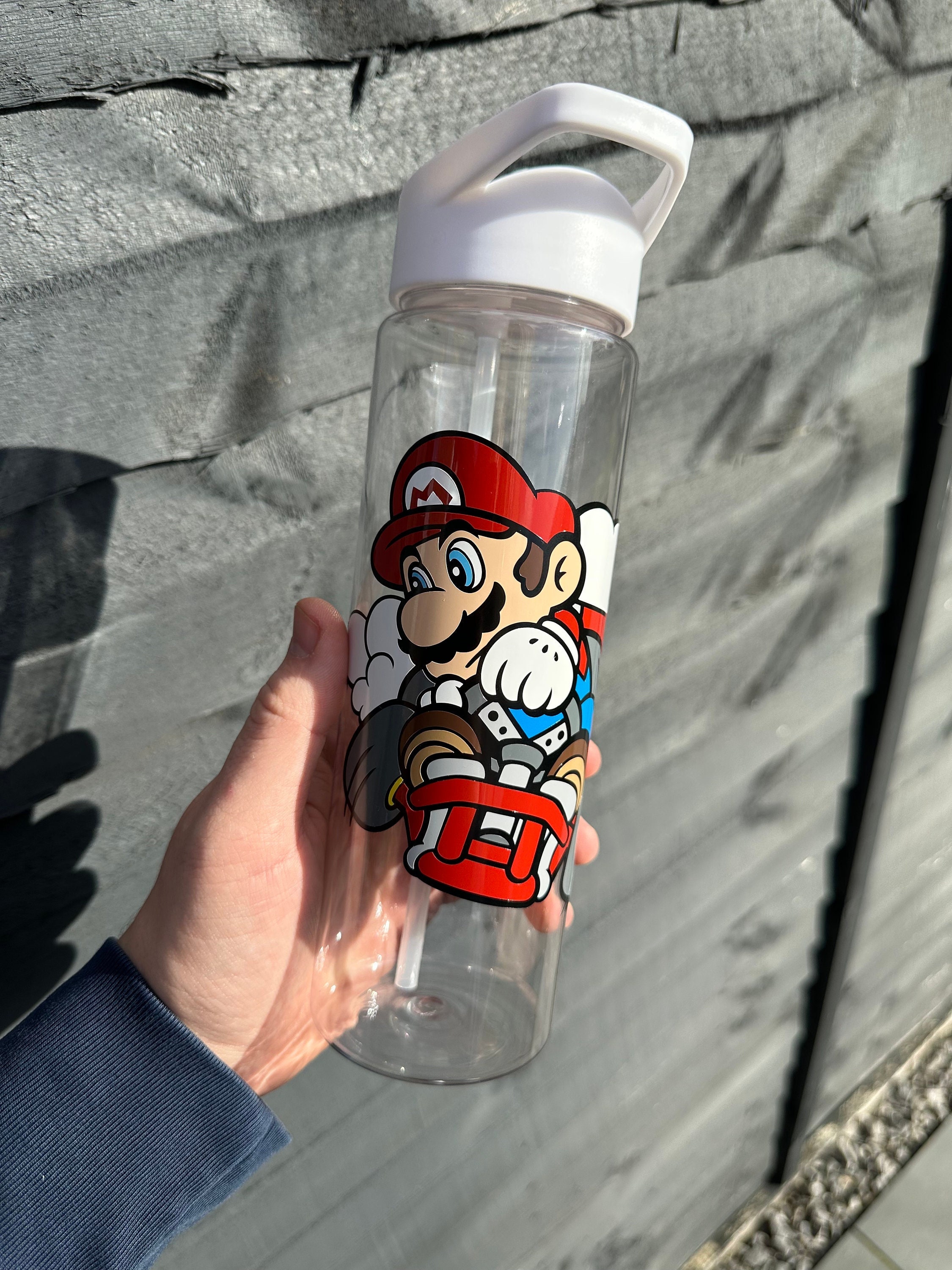 Personalized Super Mario Luigi Water Bottle Gift
