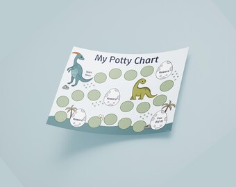 Potty Bathroom Chart for Toddlers and Kids — Digital Download