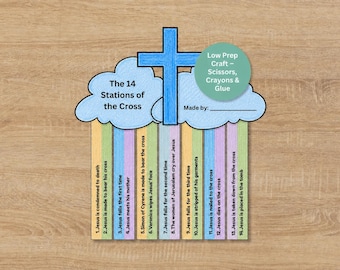 14 Stations of the Cross Craft | Catholic Children Activity (PDF Download)