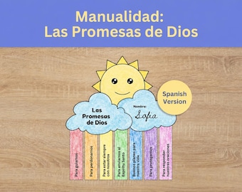 God Promises Craft | Manualidad: Las Promesas de Dios | Bible Craft for Kids | Christian Printable