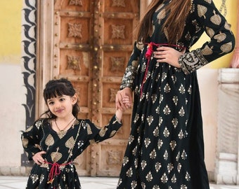 mother and baby dress combo