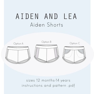 Retro Track Shorts Unisex, Aiden Shorts, Ages 12 months-14 years