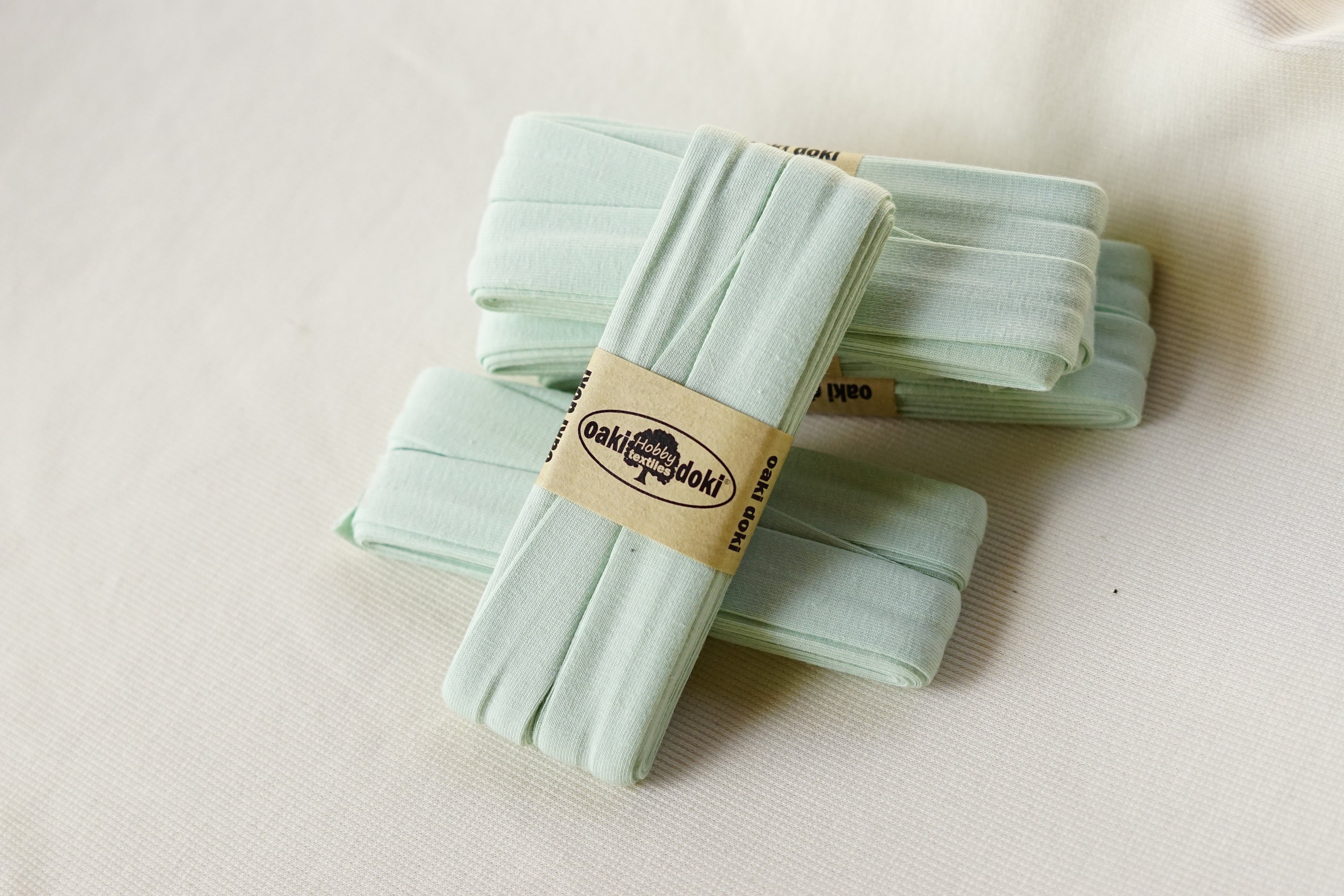 3 YDS Stretch Jersey Bias Tape Double Fold Sea Foam Green Etsy