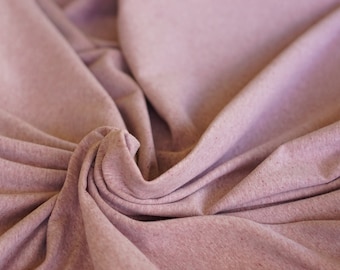 Solid Jersey Cotton in Old Rose Pink Elastane Melange, Oeko-Tex Certified