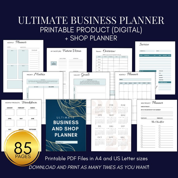 Business and Shop Planner, Small Business and Start Up Workbook