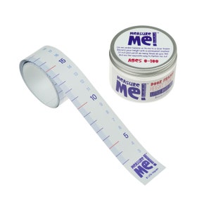Meet mij! Oprolbare deur frame hoogtekaart voor kinderen - Little White One (cm)