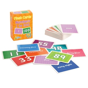 Little Wigwam Numbers 1 à 100 Cartes Flash - Ensemble complet de 100 Cartes Flash Numériques