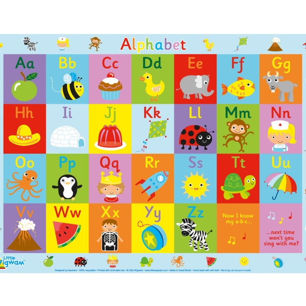 Little Wigwam Alphabet Placemat