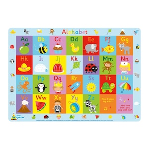 Mantel individual con alfabeto de Little Wigwam