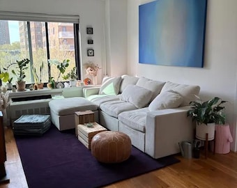Premium Quality Grand Lilac Hand Tufted Authentic Sustainable New Zealand Soft Plush Wool Rugs For Living Drawing Dinning Room Custom Carpet