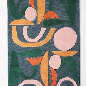 Doormat Rug 2&#39; x 3&#39; Marcelo Velho White Hand Tufted Wool Doormat For Indoor/Outdoor Free Delivery USA/UK Other Country May Be Free Delivery