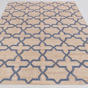 Customise Order Rugs Natural Jute Hand Woven Premium Quality Style Rugs For Living Room, Drawing Room, Dining Room, Wall To Wall Jute Carpet