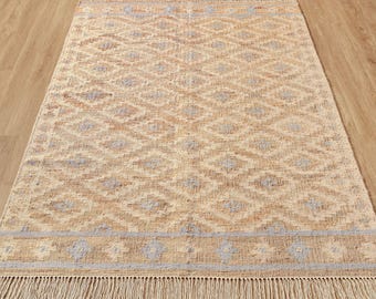 Premium Quality Geo Swan Hand Woven Authentic Sustainable Eco Friendly Jute Brand New Rugs For Living Drawing Dining Room Custom Carpet