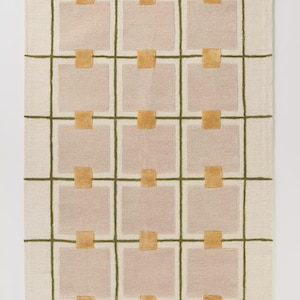 Premium Quality Teran Gold Hand Tufted Authentic Sustainable New Zealand Wool Anthropologie Rug For Living Drawing Dining Room Custom Carpet bild 1
