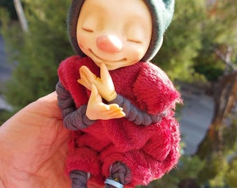 Cold Porcelain Baby Elf Doll