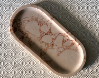 Breccia Pernice Marble Tray — Natural Elegance in Stone - Perfect Wedding Gift