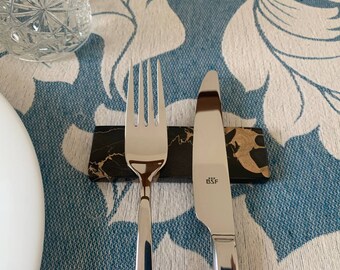 Cutlery rest set in Portoro Marble - 4/.../20 pieces