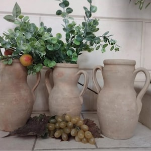 Antique Apulian Terracotta Pitcher – Early 1900s Quartara