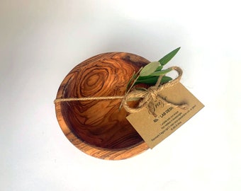 Round bowl in olive wood 14 cm | RIKY LAB DESIGN