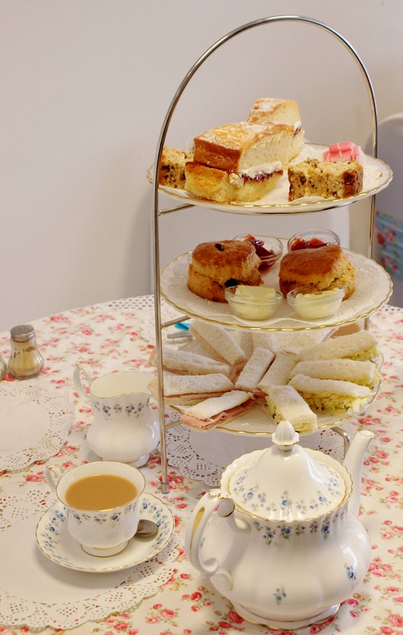 Stainless Steel 3 Tier Afternoon Tea Stand Cake Stand Medium or Large Etsy UK