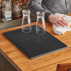 Chef-Hub Rubber Bar Mat 30 x 45cm - Non Slip Durable Unbreakable Rubber - Suitable for Commercial or Domestic Use.